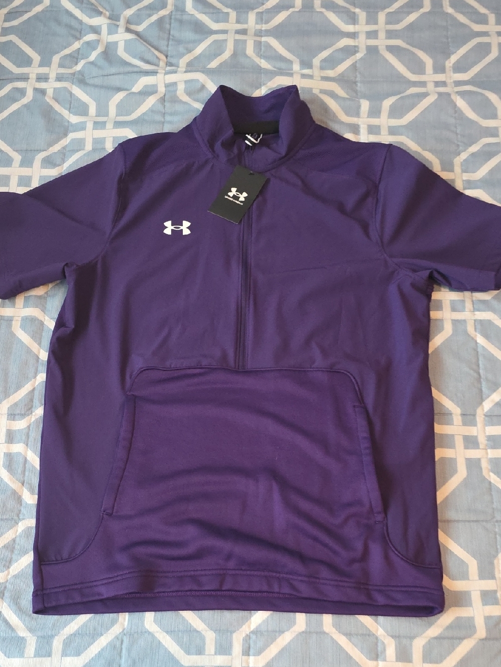 Under Armour Deep Purple Half-Zip Pullover NWT medium